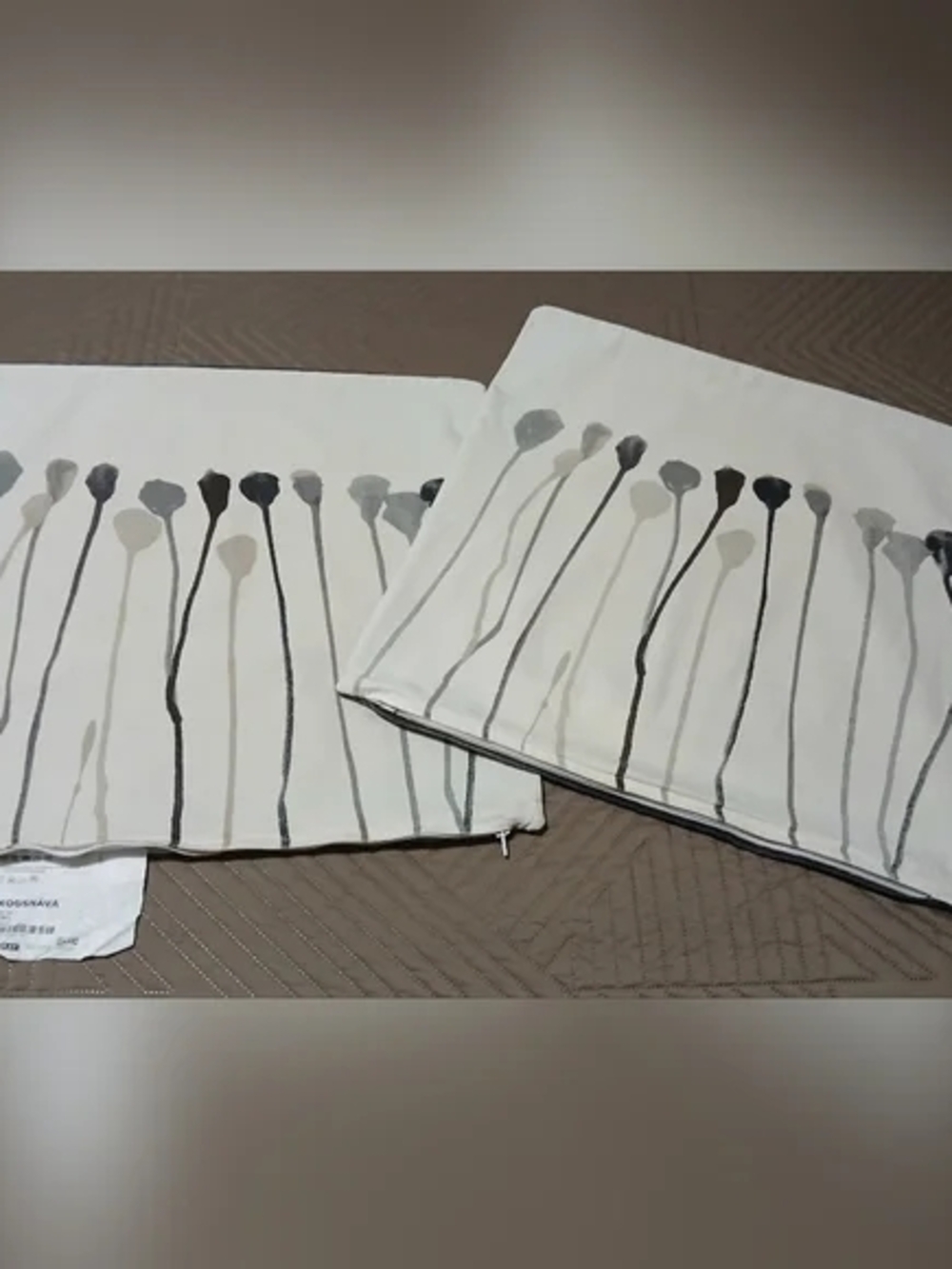 IKEA SKOGSNÄVA Pillow Covers in White, Gray and Black